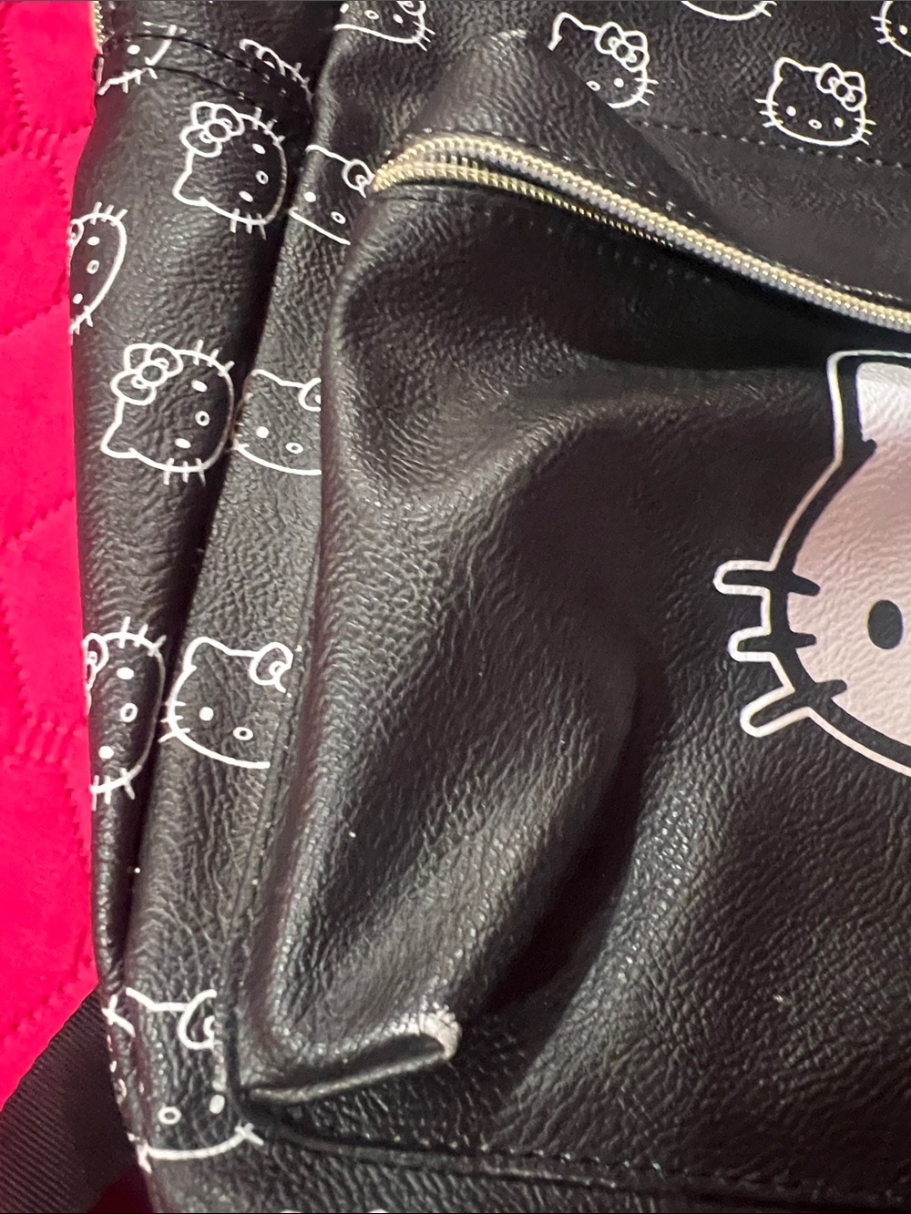 Hello Kitty Black Backpack with Red Bow Accent - Picture 10 of 12
